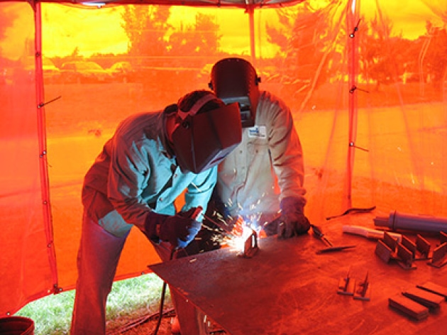 Welding natural gas pipe training 